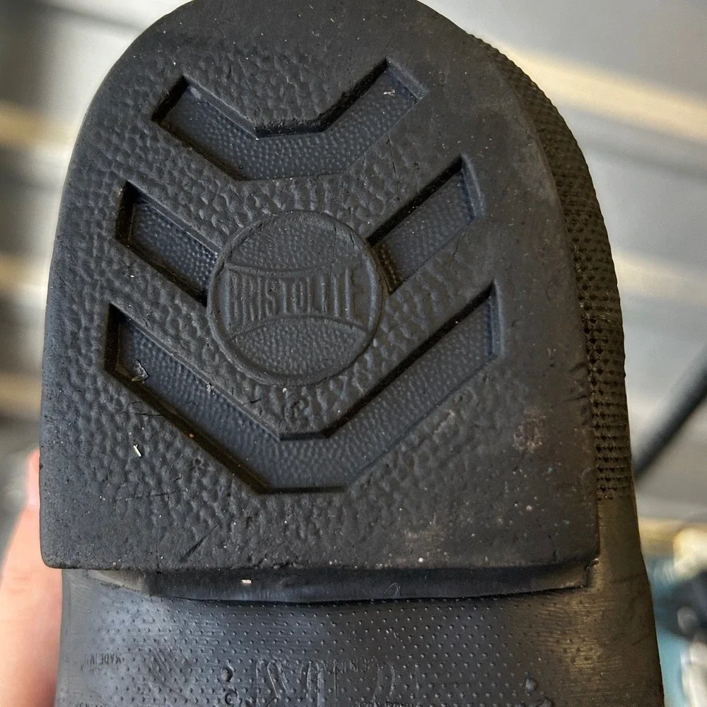 Vintage Bristolite QMC 7R Black Rubber Combat Utility Boots US Military Style